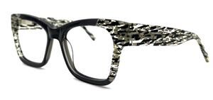 L.A.M.B. LA037 GRY GRAY AND MOSAIC AUTHENTIC EYEGLASSES 52-18